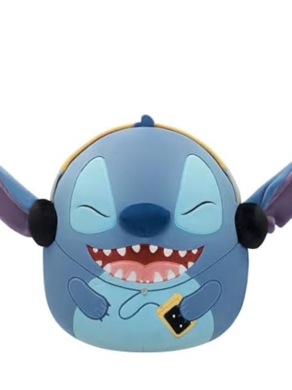 Squishmallows Blue Stitch Head Holder with Yellow Accent